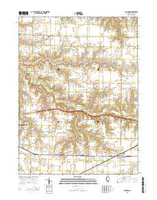 Cameron Illinois Current topographic map, 1:24000 scale, 7.5 X 7.5 Minute, Year 2015