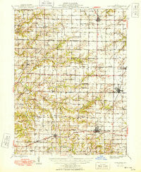 Camp Point Illinois Historical topographic map, 1:62500 scale, 15 X 15 Minute, Year 1948