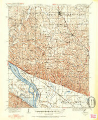 Campbell Hill Illinois Historical topographic map, 1:62500 scale, 15 X 15 Minute, Year 1916