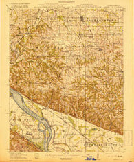 Campbell Hill Illinois Historical topographic map, 1:62500 scale, 15 X 15 Minute, Year 1918