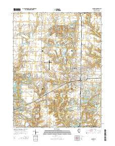 Canton Illinois Current topographic map, 1:24000 scale, 7.5 X 7.5 Minute, Year 2015