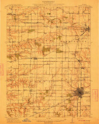 Canton Illinois Historical topographic map, 1:62500 scale, 15 X 15 Minute, Year 1912