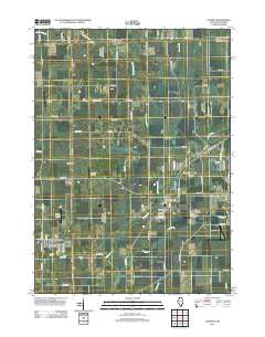 Capron Illinois Historical topographic map, 1:24000 scale, 7.5 X 7.5 Minute, Year 2012