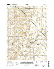 Capron Illinois Current topographic map, 1:24000 scale, 7.5 X 7.5 Minute, Year 2015