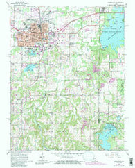 Carbondale Illinois Historical topographic map, 1:24000 scale, 7.5 X 7.5 Minute, Year 1966