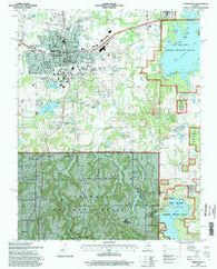 Carbondale Illinois Historical topographic map, 1:24000 scale, 7.5 X 7.5 Minute, Year 1996