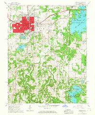 Carbondale Illinois Historical topographic map, 1:24000 scale, 7.5 X 7.5 Minute, Year 1966
