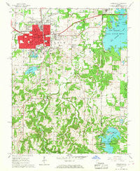 Carbondale Illinois Historical topographic map, 1:24000 scale, 7.5 X 7.5 Minute, Year 1966