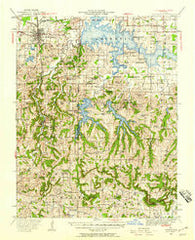Carbondale Illinois Historical topographic map, 1:62500 scale, 15 X 15 Minute, Year 1941