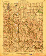 Carbondale Illinois Historical topographic map, 1:62500 scale, 15 X 15 Minute, Year 1922