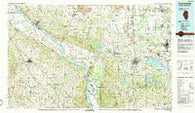 Carbondale Illinois Historical topographic map, 1:100000 scale, 30 X 60 Minute, Year 1986