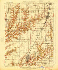 Carlinville Illinois Historical topographic map, 1:62500 scale, 15 X 15 Minute, Year 1925