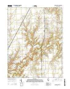 Carlinville East Illinois Current topographic map, 1:24000 scale, 7.5 X 7.5 Minute, Year 2015