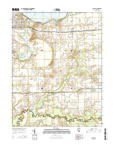 Carlyle Illinois Current topographic map, 1:24000 scale, 7.5 X 7.5 Minute, Year 2015