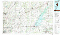 Carlyle Lake Illinois Historical topographic map, 1:100000 scale, 30 X 60 Minute, Year 1985