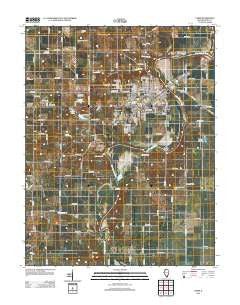 Carmi Illinois Historical topographic map, 1:24000 scale, 7.5 X 7.5 Minute, Year 2012