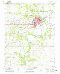 Carmi Illinois Historical topographic map, 1:24000 scale, 7.5 X 7.5 Minute, Year 1974
