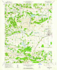 Carrier Mills Illinois Historical topographic map, 1:24000 scale, 7.5 X 7.5 Minute, Year 1961