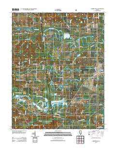 Carrier Mills Illinois Historical topographic map, 1:24000 scale, 7.5 X 7.5 Minute, Year 2012