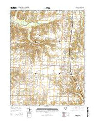 Carrollton Illinois Current topographic map, 1:24000 scale, 7.5 X 7.5 Minute, Year 2015