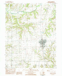 Carrollton Illinois Historical topographic map, 1:24000 scale, 7.5 X 7.5 Minute, Year 1983