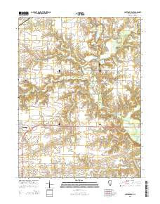 Carthage East Illinois Current topographic map, 1:24000 scale, 7.5 X 7.5 Minute, Year 2015