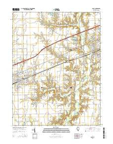 Casey Illinois Current topographic map, 1:24000 scale, 7.5 X 7.5 Minute, Year 2015