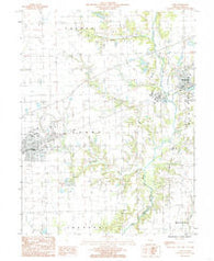 Casey Illinois Historical topographic map, 1:24000 scale, 7.5 X 7.5 Minute, Year 1984