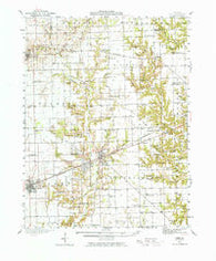 Casey Illinois Historical topographic map, 1:62500 scale, 15 X 15 Minute, Year 1942