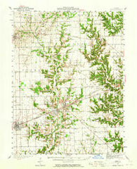 Casey Illinois Historical topographic map, 1:62500 scale, 15 X 15 Minute, Year 1942