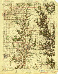 Casey Illinois Historical topographic map, 1:62500 scale, 15 X 15 Minute, Year 1943
