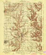 Casey Illinois Historical topographic map, 1:62500 scale, 15 X 15 Minute, Year 1943