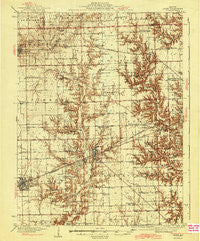 Casey Illinois Historical topographic map, 1:62500 scale, 15 X 15 Minute, Year 1943