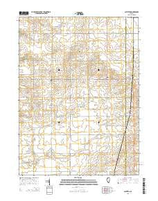 Castleton Illinois Current topographic map, 1:24000 scale, 7.5 X 7.5 Minute, Year 2015
