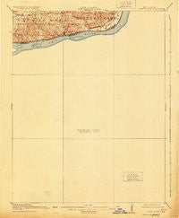 Cave in Rock Illinois Historical topographic map, 1:62500 scale, 15 X 15 Minute, Year 1916