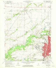 Centralia West Illinois Historical topographic map, 1:24000 scale, 7.5 X 7.5 Minute, Year 1969