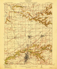 Centralia Illinois Historical topographic map, 1:62500 scale, 15 X 15 Minute, Year 1914