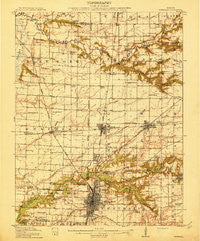Centralia Illinois Historical topographic map, 1:62500 scale, 15 X 15 Minute, Year 1914