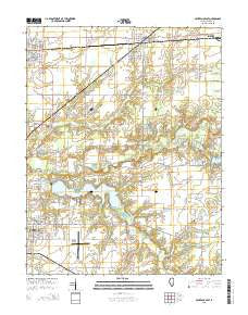 Centralia East Illinois Current topographic map, 1:24000 scale, 7.5 X 7.5 Minute, Year 2015