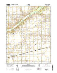 Cerro Gordo Illinois Current topographic map, 1:24000 scale, 7.5 X 7.5 Minute, Year 2015