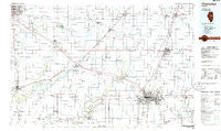 Champaign Illinois Historical topographic map, 1:100000 scale, 30 X 60 Minute, Year 1985