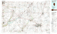 Champaign Illinois Historical topographic map, 1:100000 scale, 30 X 60 Minute, Year 1985