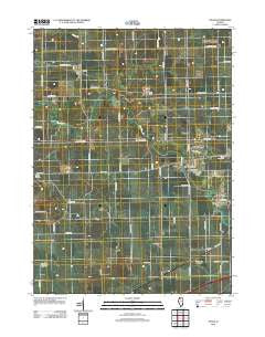 Chana Illinois Historical topographic map, 1:24000 scale, 7.5 X 7.5 Minute, Year 2012