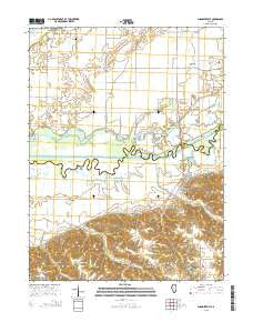 Chandlerville Illinois Current topographic map, 1:24000 scale, 7.5 X 7.5 Minute, Year 2015