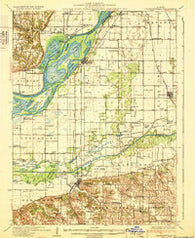 Chandlerville Illinois Historical topographic map, 1:62500 scale, 15 X 15 Minute, Year 1932
