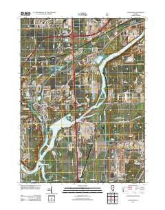 Channahon Illinois Historical topographic map, 1:24000 scale, 7.5 X 7.5 Minute, Year 2012