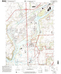 Channahon Illinois Historical topographic map, 1:24000 scale, 7.5 X 7.5 Minute, Year 1999