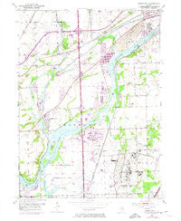 Channahon Illinois Historical topographic map, 1:24000 scale, 7.5 X 7.5 Minute, Year 1954
