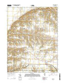 Chapin Illinois Current topographic map, 1:24000 scale, 7.5 X 7.5 Minute, Year 2015