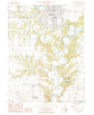 Charleston South Illinois Historical topographic map, 1:24000 scale, 7.5 X 7.5 Minute, Year 1984